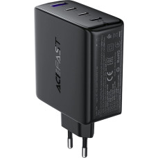 Acefast A94 GaN2 USB-A | 3x USB-C PD 100W network charger - black