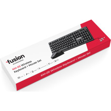 Fusion KM-05 bezvadu tastatūra + pele melna (ENG | RUS)