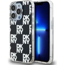 Dkny IML Checkered Mono Pattern case for iPhone 15 Pro Max - black