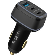 Devia car charger Extreme 115W 2x USB-C 1x USB black