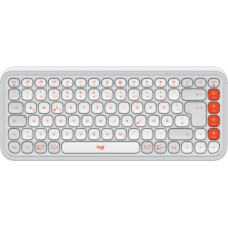 Klaviatūra Logitech POP ICON KEYS OFF White Orange US