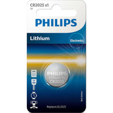 Battery PHILIPS CR2025 Lithium 1pc Blister