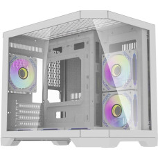 Darflash FT418 computer case + 6 aRGB fans (white)