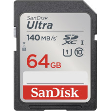 SanDisk memory card 64GB Ultra SDXC 64GB 140MB|s UHS-I Class 10