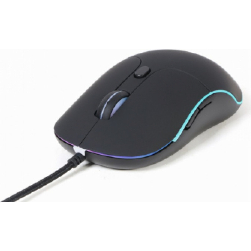 Datorpele Gembird Illuminated Large Size Wired Mouse Black