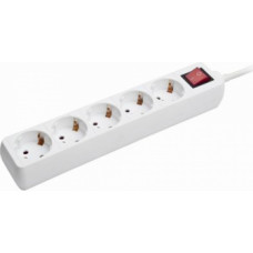 Pagarinātājs Gembird Power Cube Surge Protector 5 Sockets 1.8m White