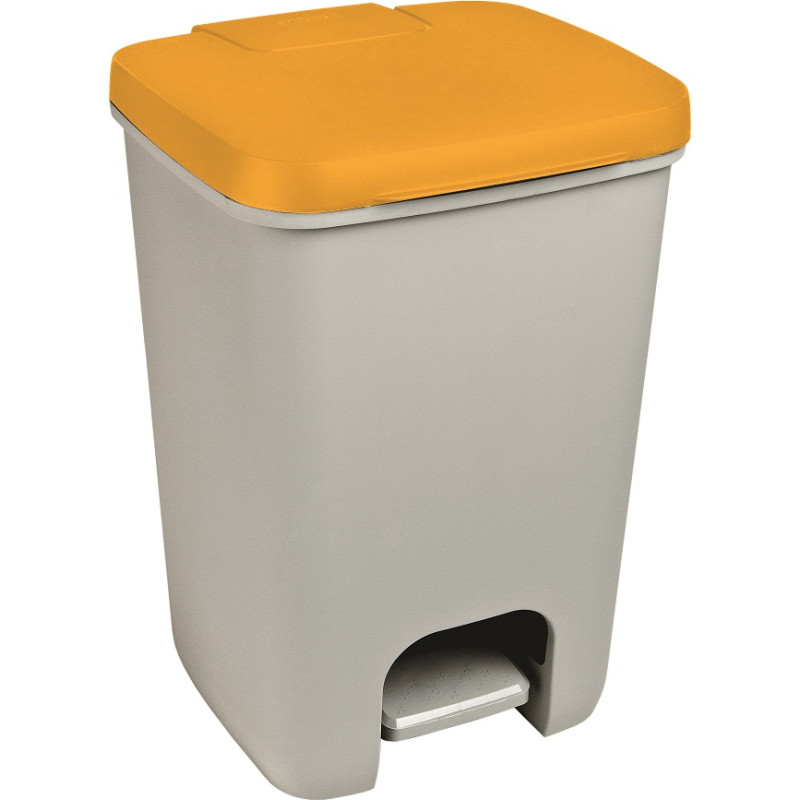 Curver Pedāļspainis Essentials 20L pelēks|dzeltens