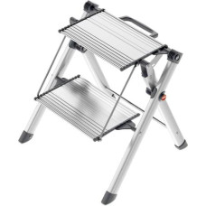 Hailo Pakāpienu soliņš salokāms MK80 ComfortLine | alumīnija |  2 pakāpieni