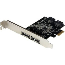 Startech .com 2 Port PCI Express SATA 6 Gbps eSATA Controller Card - Dual Port PCIe SATA III Card - 2 Int|2 Ext - SATA III 6Gbps (PEXESAT322I) - storage controller - SATA 6Gb|s | eSATA 6Gb|s - PCIe x1