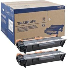 Brother TN3380 2PK - 2-pack - black - original - toner cartridge