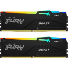 Kingston FURY Beast RGB - DDR5 - kit - 32 GB - DIMM 288-pin - 6000 MHz | PC5-48000 - unbuffered