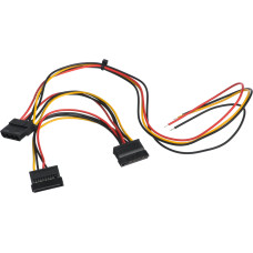 Service cable for PC PSU Akyga AK-SC-24 Molex (f) | Sata (f) | Sata (f) 40 | 15 | 15 cm