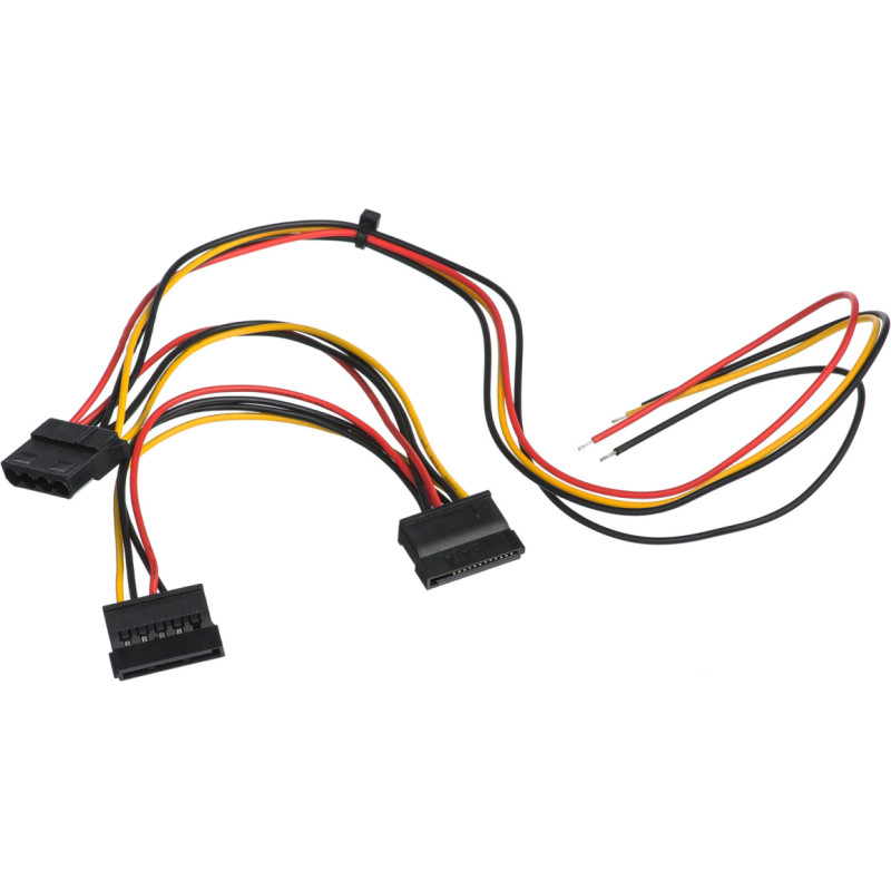 Service cable for PC PSU Akyga AK-SC-24 Molex (f) | Sata (f) | Sata (f) 40 | 15 | 15 cm
