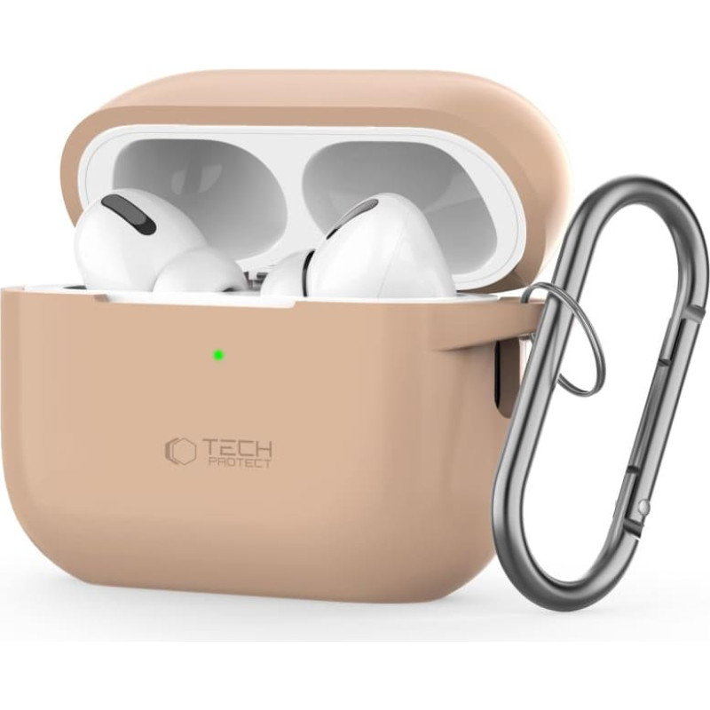 TECH-PROTECT SILIKONA ĀĶIS APPLE AIRPODS PRO 1 | 2 CAFFE LATTE