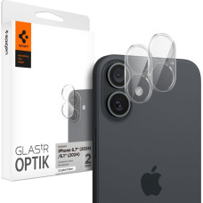 SPIGEN OPTIK GLAS.TR KAMERAS AIZSARGS 2-PACK IPHONE 16 | 16 PLUS CRYSTAL CLEAR