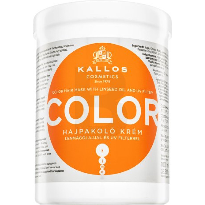 Kallos Color Hair Mask aizsargājoša maska krāsotiem matiem 1000 ml