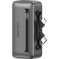 USAMS Powerbank 4500mAh USB-C|Lightning   20W PD Fast Charge szary|tarnish XB Series 4K5CD23301 (US-CD233)