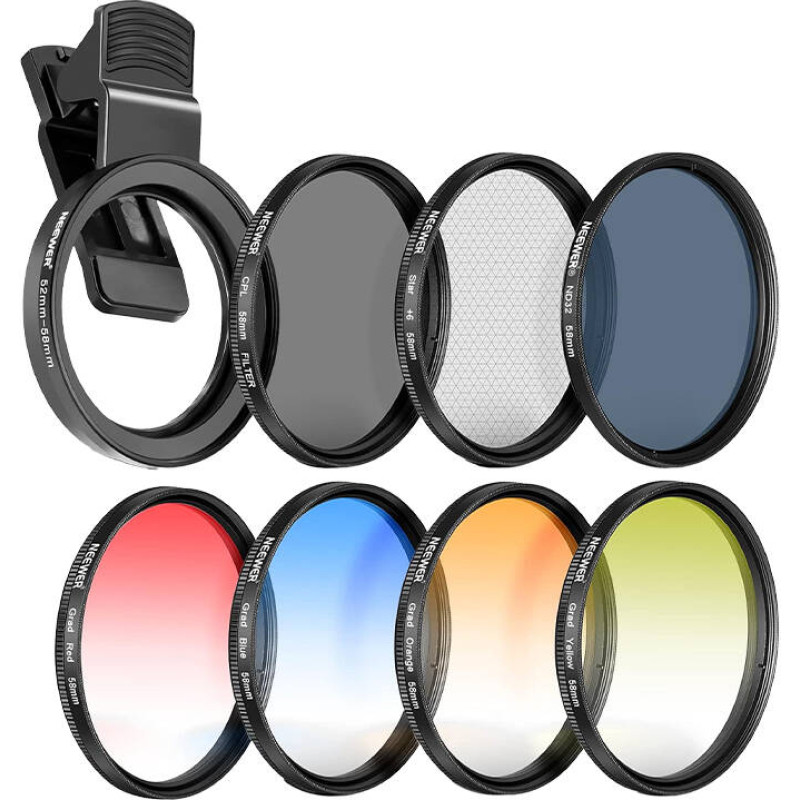 Neewer 58mm smartphone filter set