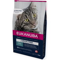 Eukanuba Sausā barība kaķiem - Eukanuba CAT Adult GRAIN FREE Salmon 10 kg