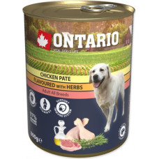 Ontario Konservi suņiem : Ontario Dog Chicken Pate with Herbs 800g