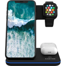 Canyon WS-303 3in1 Wireless charger  with touch button for Running water light