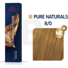 Wella Professionals Koleston Perfect Me+ Pure Naturals profesionāla permanentā matu krāsa 8|0 60 ml