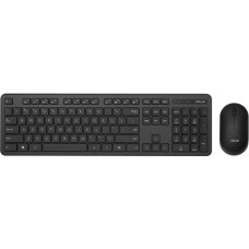 Asus Keyboard and Mouse Set CW100 Keyboard and Mouse Set   Wireless  Mouse included  Batteries included  UI  Black