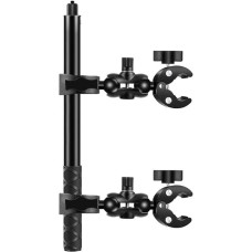 Motorcycle|bicycle mount PULUZ with two clamps and selfie stick 150 cm