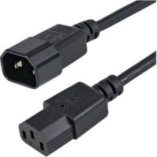 Startech .com 1m Standard Computer Power Cord Extension C14 to C13 - power extension cable - 1 m