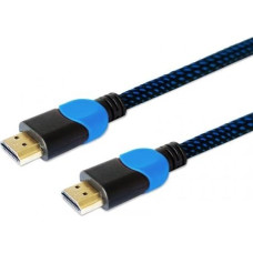 Cable HDMI GCL-02 1.8m, v2.0, braid blue