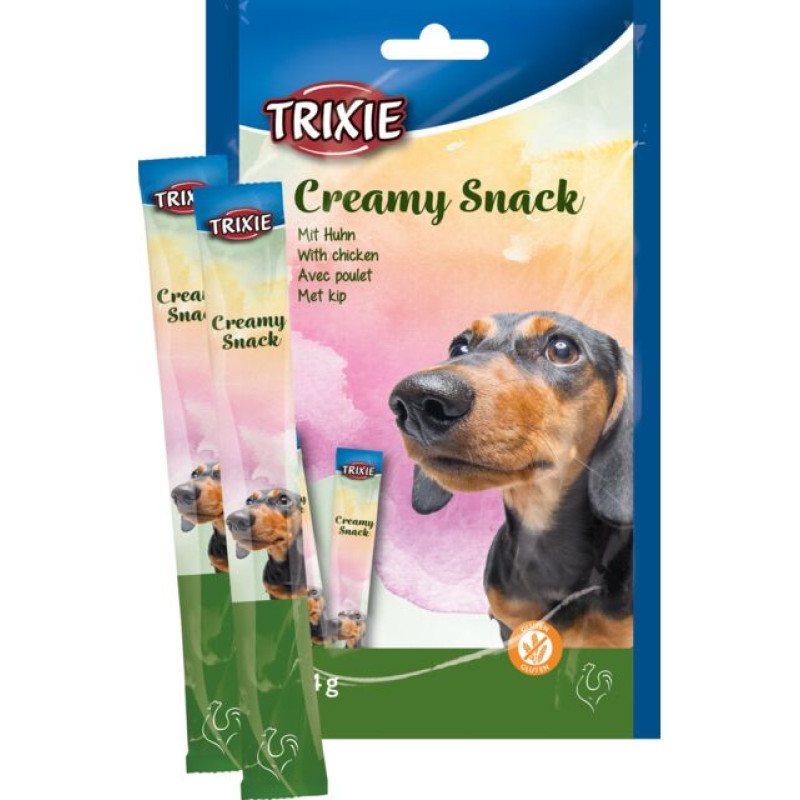 Trixie Gardums suņiem - Trixie Creamy Snack with chicken, 5×14g