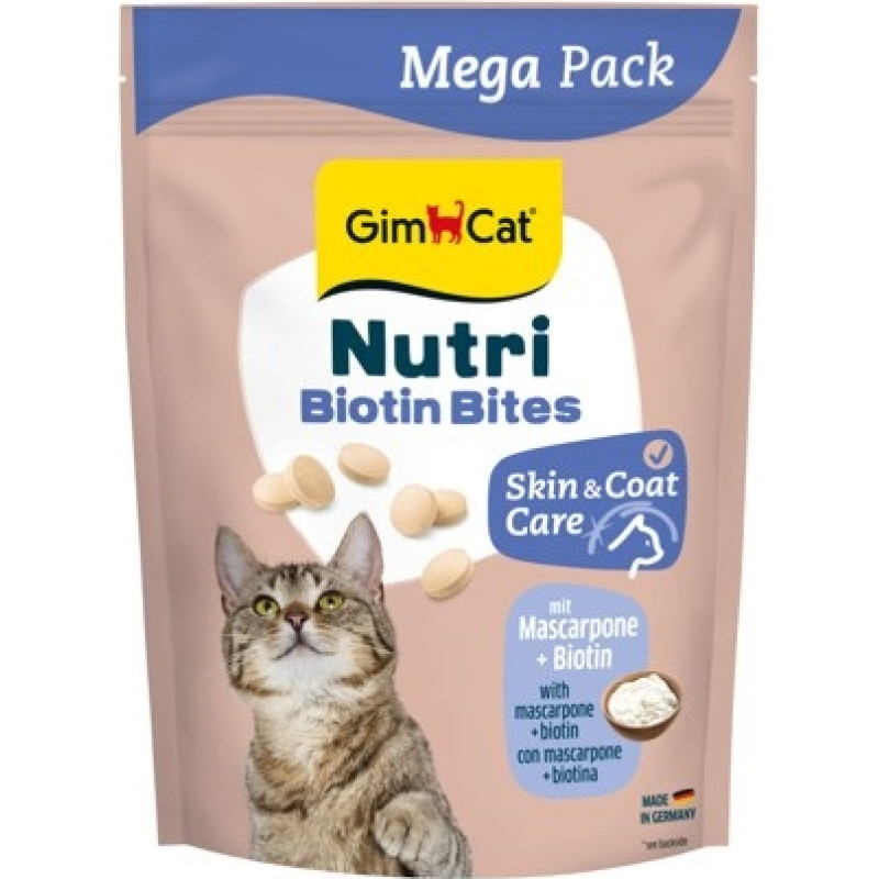 Gimborn Gardumi kaķiem - GimCat NUTRI BIOTIN BITES MASCARPONE 425gr