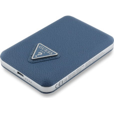 Guess PU Grained Triangle Logo MagSafe Powerbank 5000mAh Blue