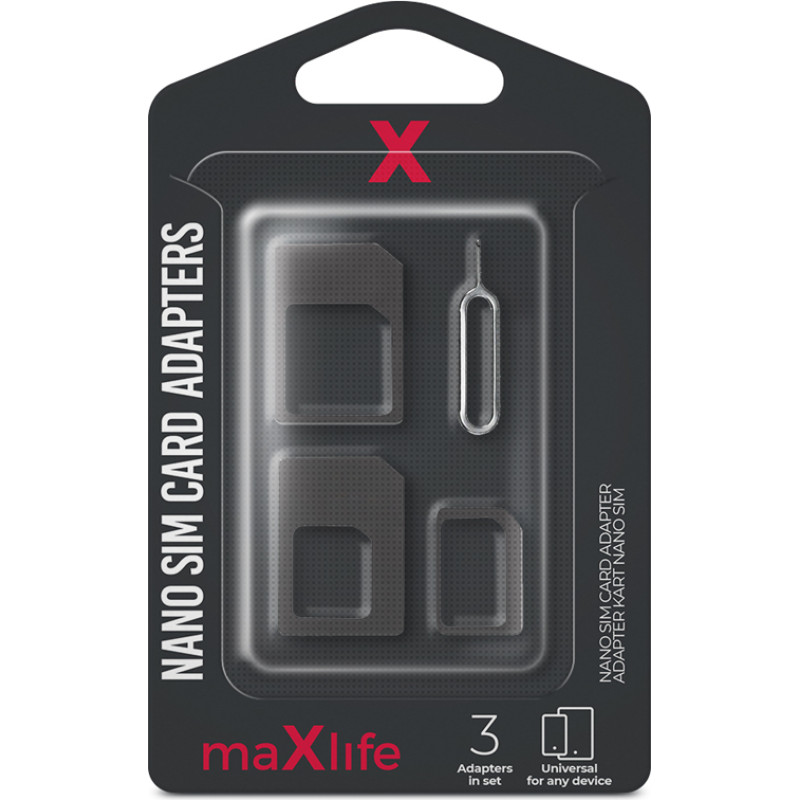 Maxlife Nano SIM card adapters