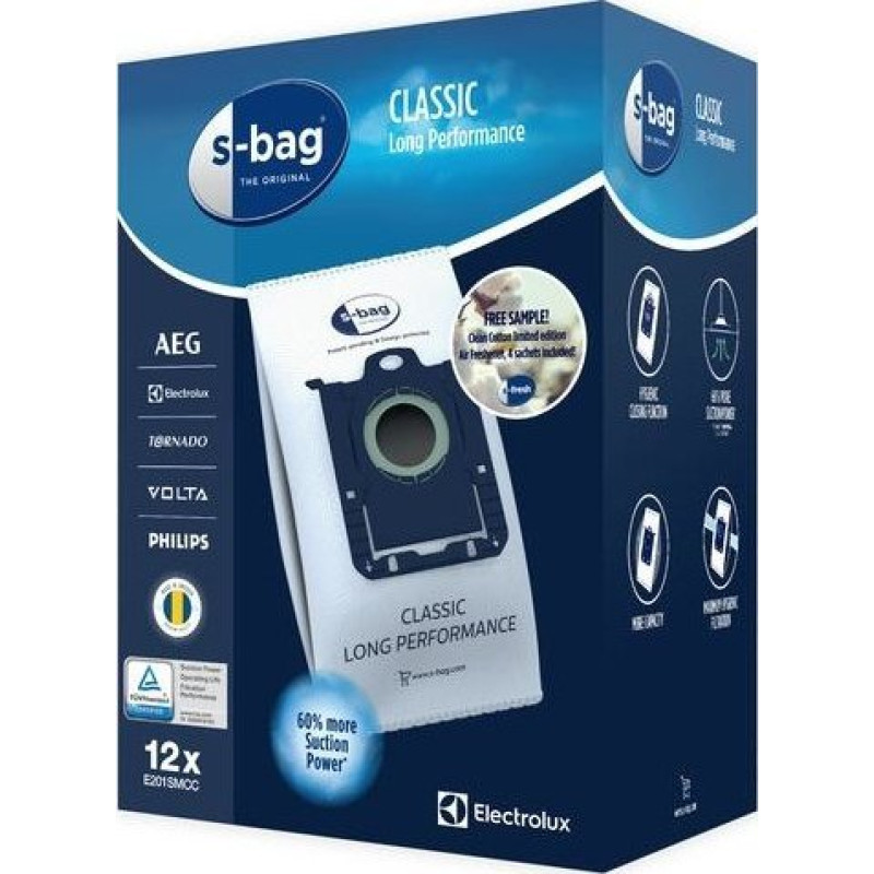 Electrolux Electrolux Classic Long Performance E201SMCC S-Bag 12pc