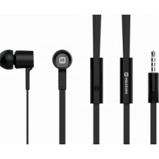 Swissten Earbuds Rainbow YS-D2 Stereo Austiņas ar Mikrofonu 3 5mm | 1.2m Melnas