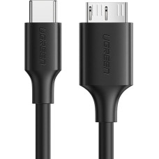 Micro-B USB 3.0 - USB-C kabelis UGREEN 1m (melns)