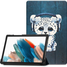 Tech-Protect SmartCase case for Samsung Galaxy Tab A8 10.5 X200 | X205 - blue with a cat