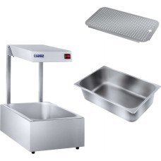 Royal Catering Gastronomiskā sildlampa, ēdiena sildītājs, 500W + GN1/1 konteiners