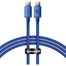 Baseus Kabelis ātrai uzlādei un datu pārsūtīšanai USB-C USB-C 100W 1,2 m zils