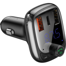 Baseus 2in1 Bluetooth raidītājs + automašīnas lādētājs S-13 Overseas Edition melns