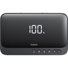 Baseus 4in1 starteris 600A ar lukturīti, 6000mAh jaudas banka, Super Energy kompresors - melns