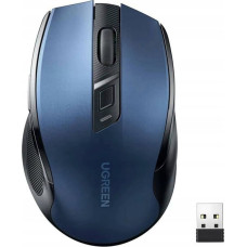 Ugreen Pele optiskā pele bezvadu USB 2.4GHz 4000 DPI - zila