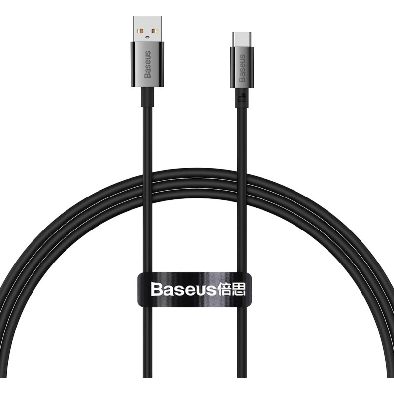 Baseus Superior Series USB-A - USB-C 100W 1m kabelis - melns