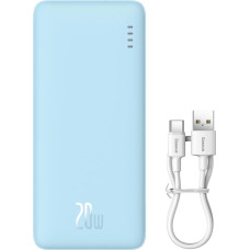 Baseus Powerbank 20000mAh Airpow 20W ar USB-A - USB-C kabelis 50cm - zils