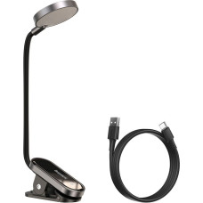 Baseus Mini LED lampiņa ekrāna lasīšanai ar klipu pelēku