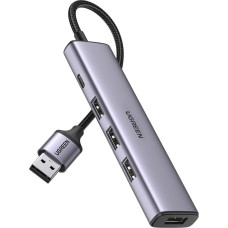 Ugreen HUB USB porta sadalītājs — 4x USB 3.0 pelēks