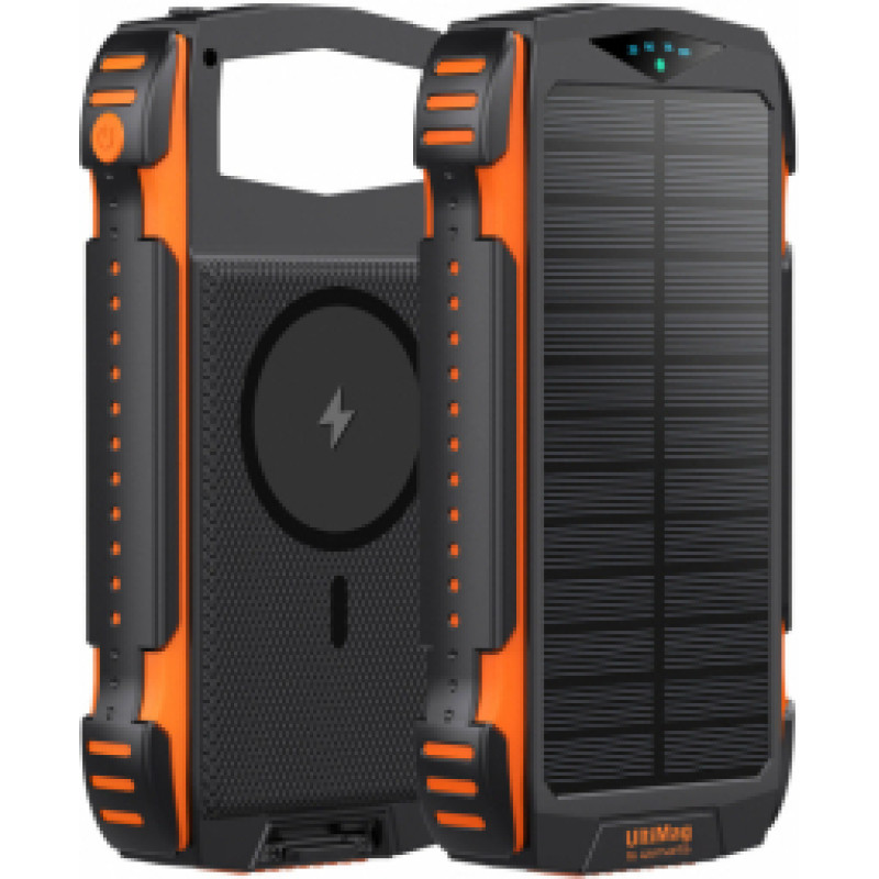 4smarts Powerbank Solarny TitanPack       Rugged UltiMag 20000mAh black|czarny 496560