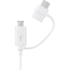 Samsung Combo USB-A - mikro USB un USB-C kabelis 1,5 m - balts