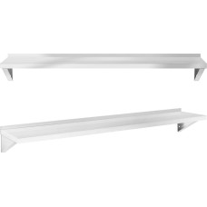 Royal Catering Virtuves sienas plaukts izgatavots no tērauda līdz 80 kg 180 x 40 cm